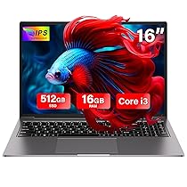 PC Portatile 16″ Win 11 Notebook 16GB RAM 512GB SSD i3-1000NG4 Supporta l’espansione SSD 1TB RAM 2.4G+5G WiFi 1200 FHD BT4.2 Type-C USB HDMI con mouse senza fili & adesivi per tastiera Italiana-G-1