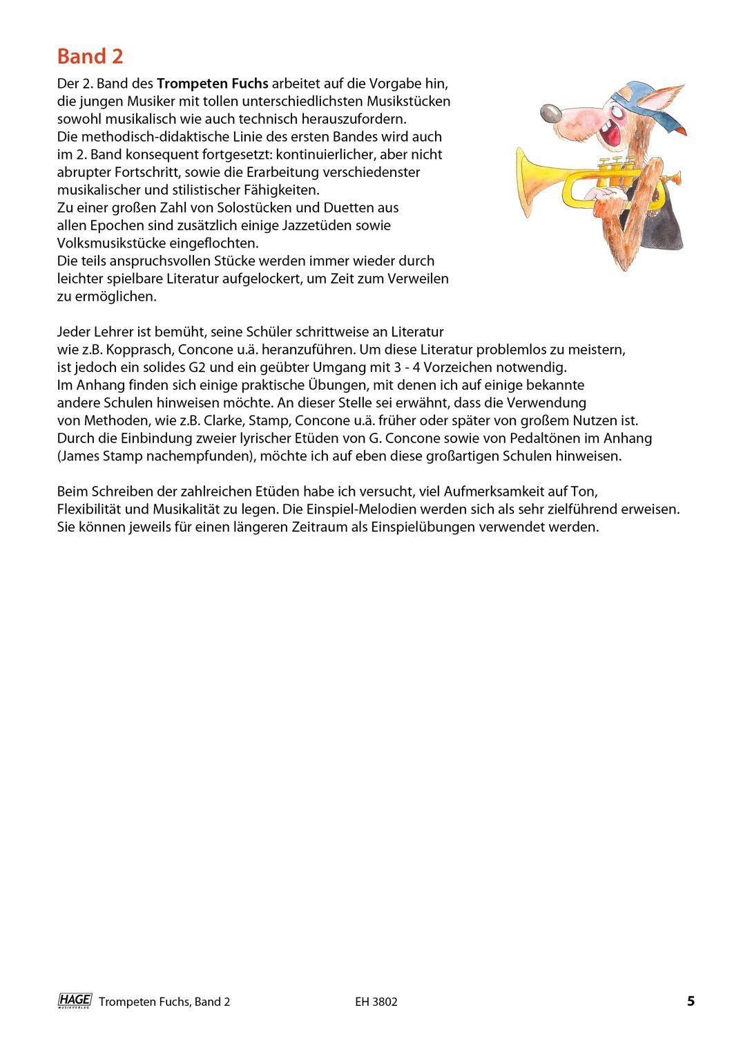 Trompeten Fuchs Band 2: Trompetenschule für Flügelhorn, Kornett oder Tenorhorn
