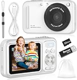 Digital Camera for Kids, WITYEAH 48MP FHD 1080P Point and Shoot Digital Cameras with 16X Zoom Anti-Shake, Compact Portable Cameras for Photography, for Boys Girls Teens Beginners,White