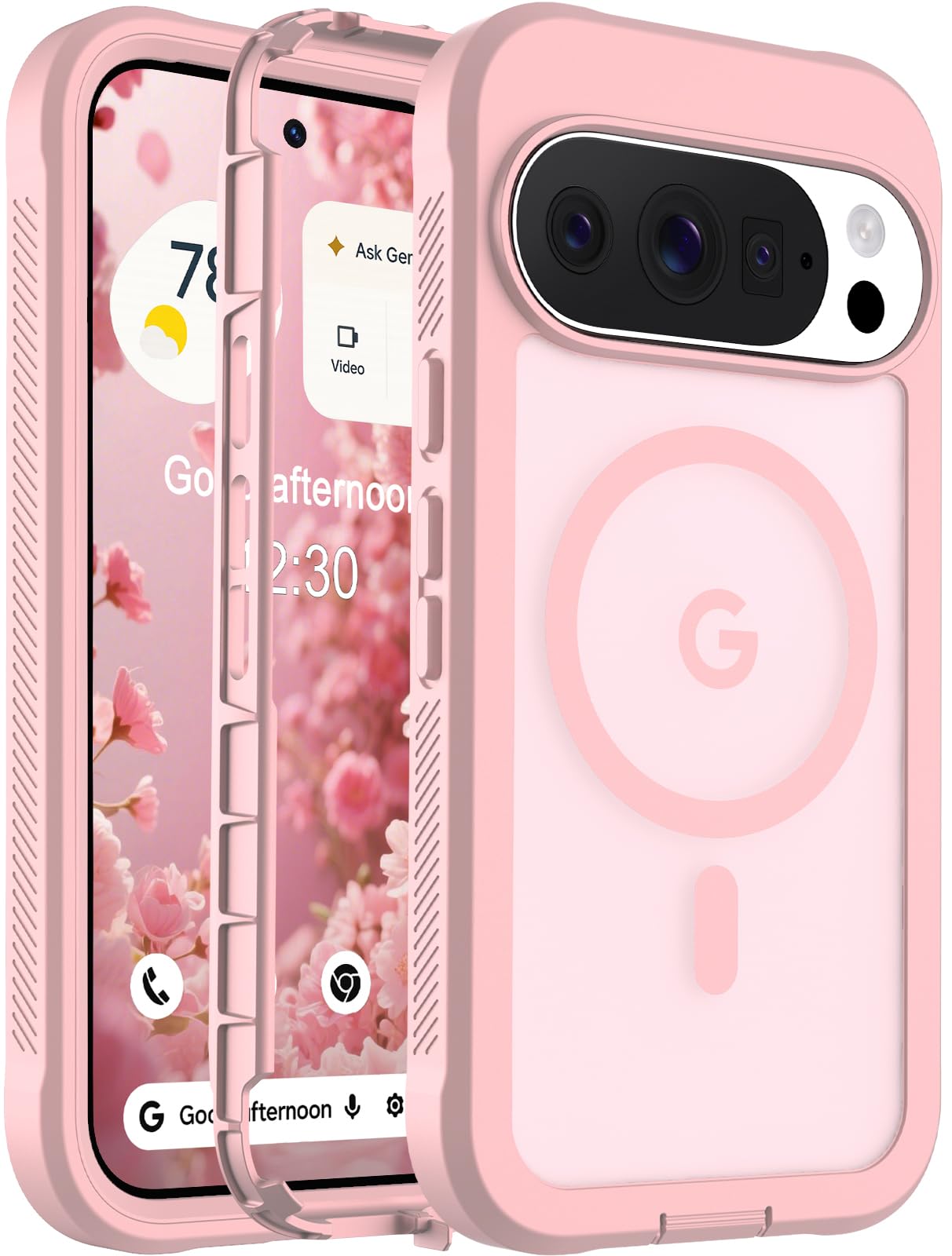 Magnetic for Google Pixel 10 Case&amp; Pixel 10 Pro Case 6.3"-Light Pink