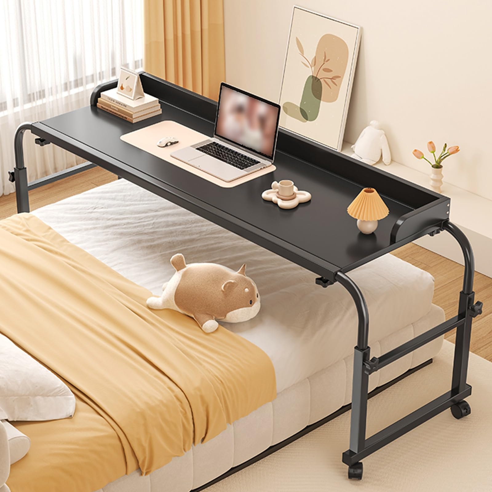 Table de lit compacte pour ordinateur avec plateau réglable amovible