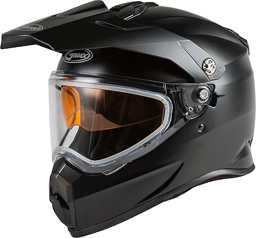 GMAX AT-21S - Casco integral sólido de cara completa, aprobado por DOT para adultos y jóvenes (negro mate, 2X)