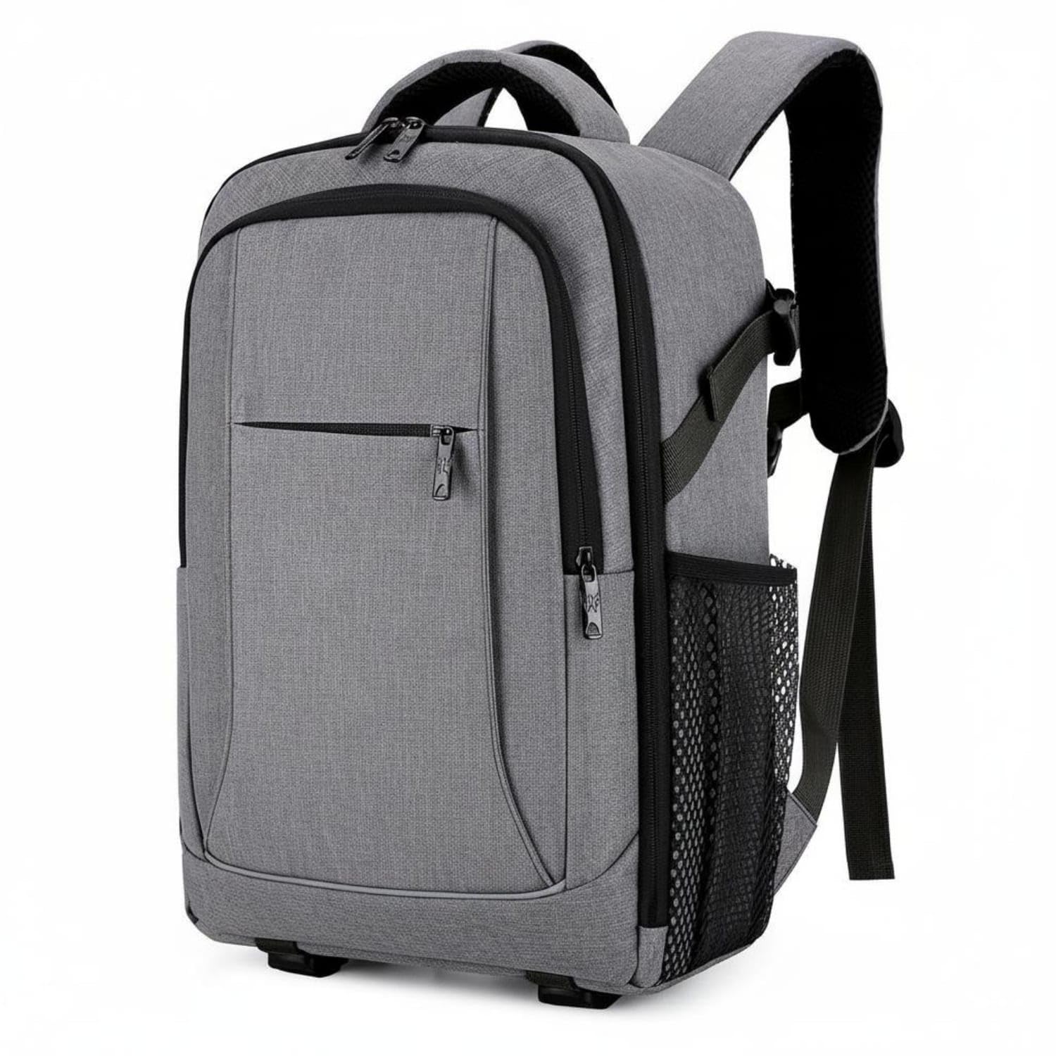 Large Capacity Laptop Camera Backpack Multi-Functional Photography Backpack Tripod Holder DSLR Camera Bag Shockproof for Photographers, Men, Outdoor, Travel, Gray, L-image-48