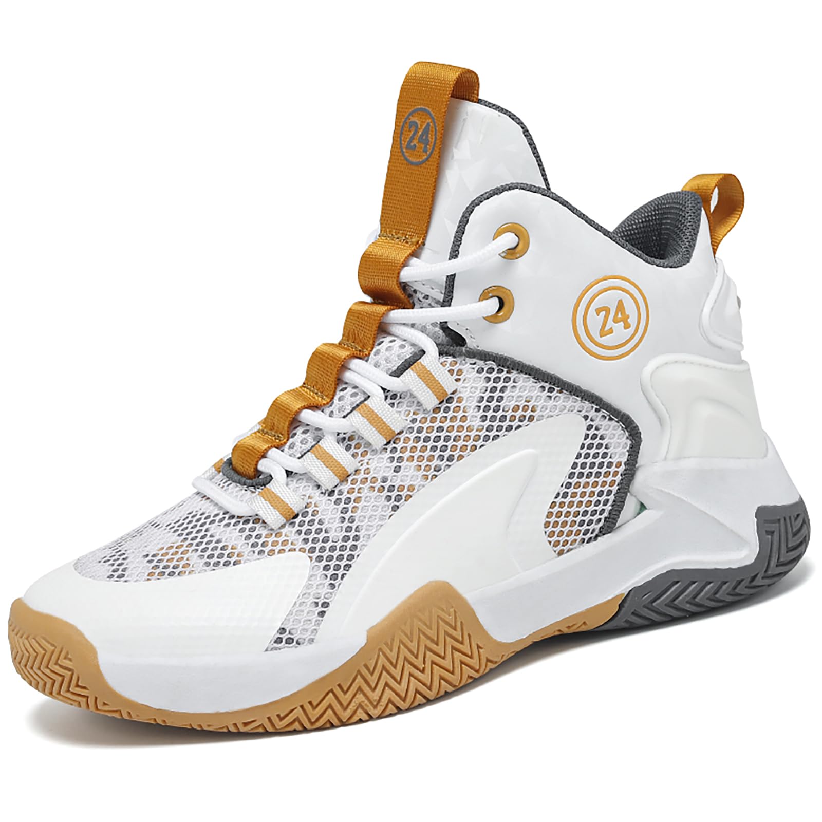Basketballschuhe Kinder für Jungen Mädchen Sportschuhe Leicht Atmungsaktive Turnschuhe High Top Sneaker