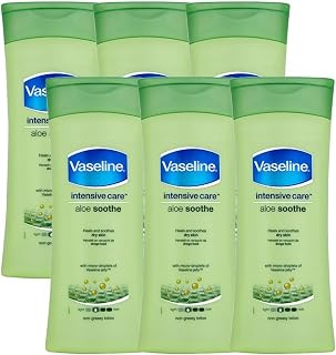 Vaseline Intensive Care Body Lotion Pack of 6, (13.53 Oz / 400ml Each)