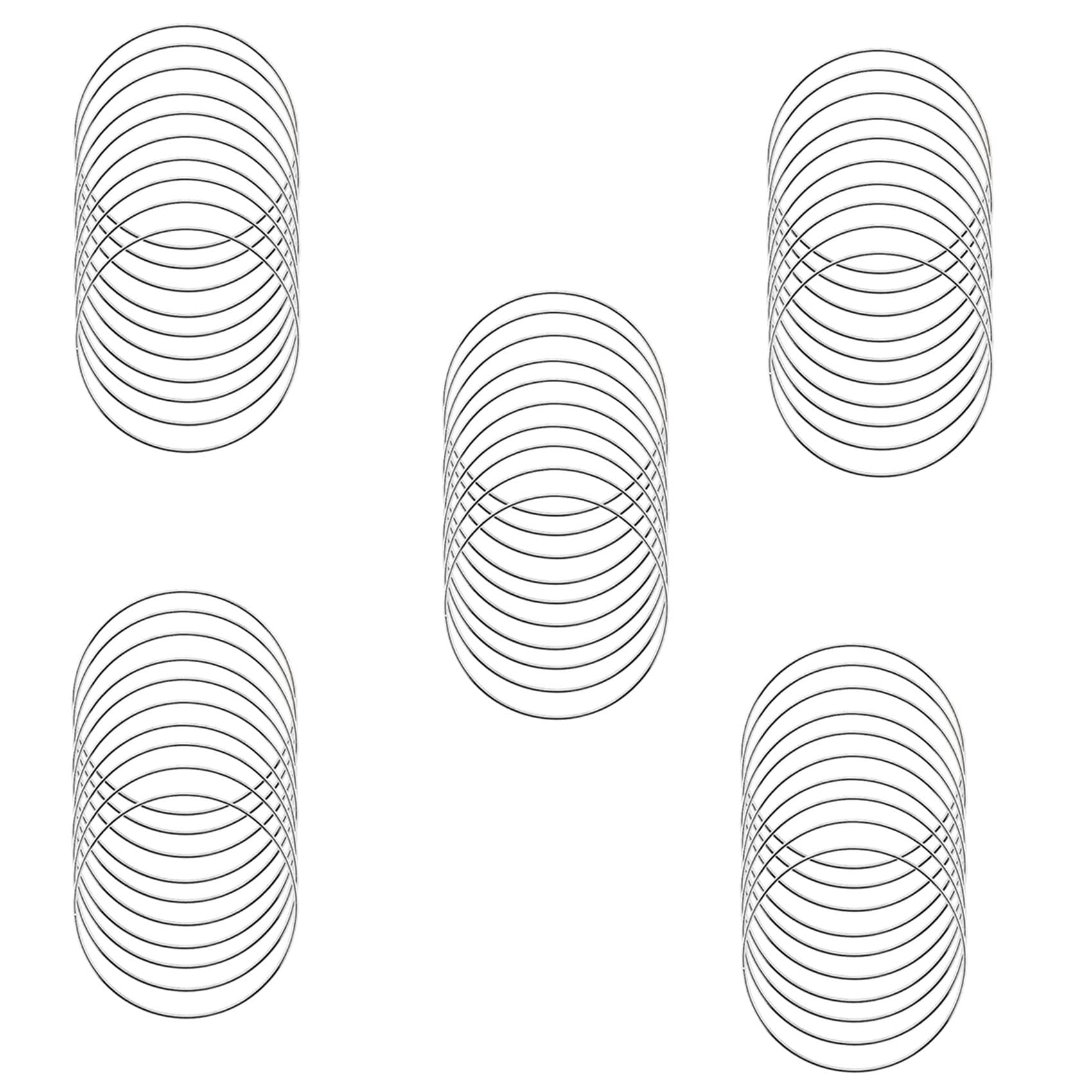 Anillos de metal de 4 pulgadas para atrapasueños y macramé Fegtrty (50 uds)
