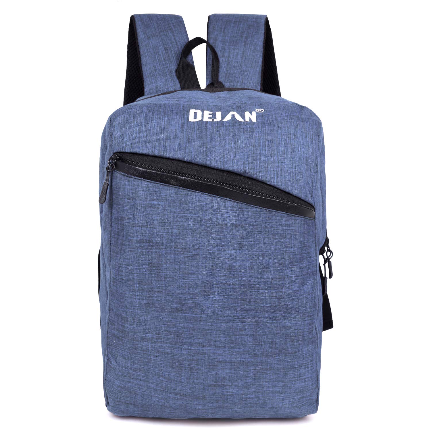 Dejan Bags Iconic Slim Casual Laptop Backpack Bag for Students & Professionals with Trolley Case Fixing Belt (Blue) (B087X3SGBJ) Amazon Price History, Amazon Price Tracker