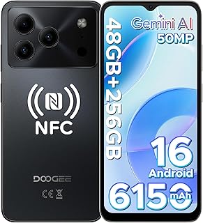 DOOGEE Note 56 Plus Android 16 Smartphone, 48GB+256GB/TF 2TB Mobile Phone, 50MP+8MP, 6150mAh Mobile Phones, 6.56″ 90Hz Oct…
