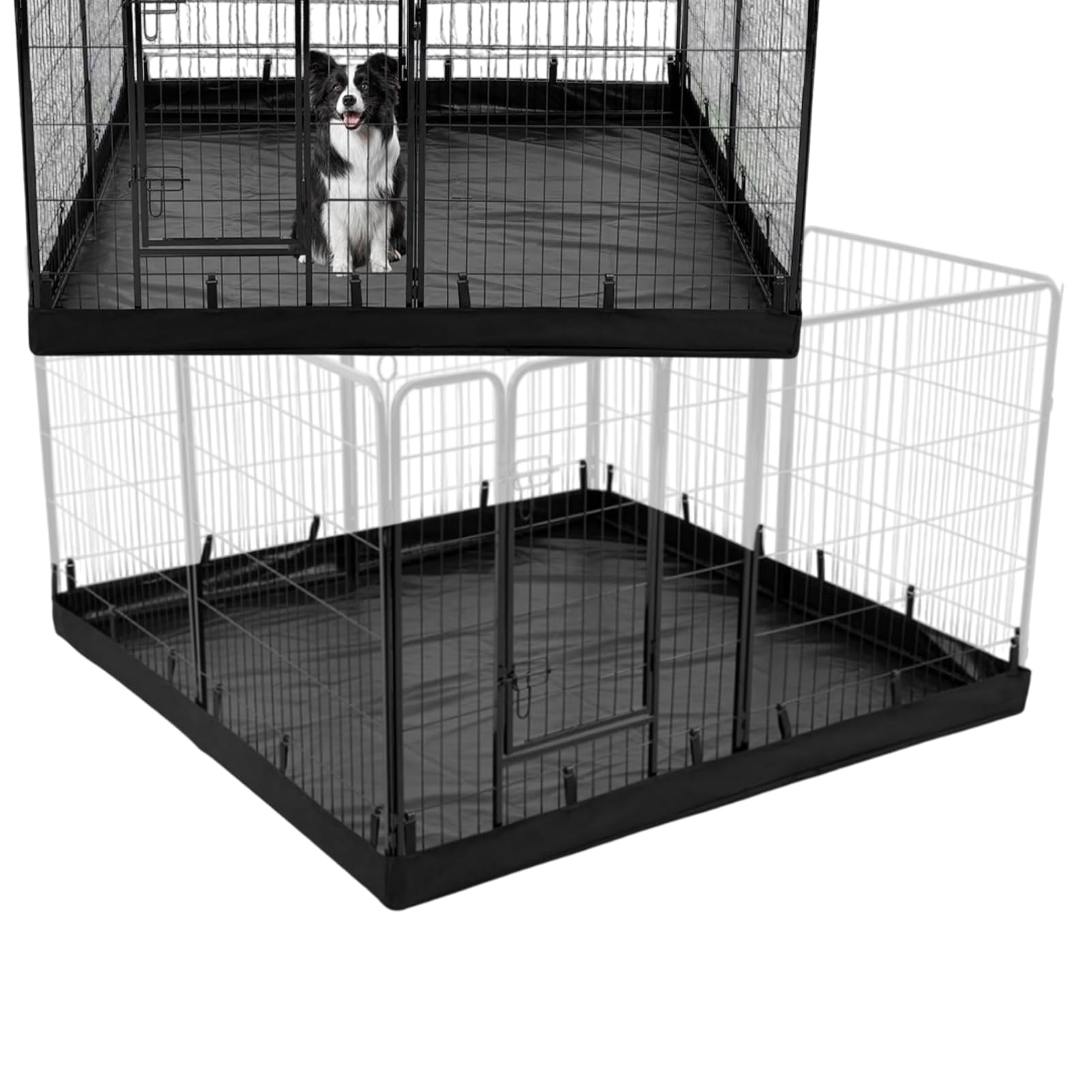 Tappetino per gabbia per cuccioli, impermeabile, antiscivolo, lavabile, fodera per gabbie per cani, tappetino per cuccioli, tappetino per addestramento pulito e parto, protezione per il pavimento per