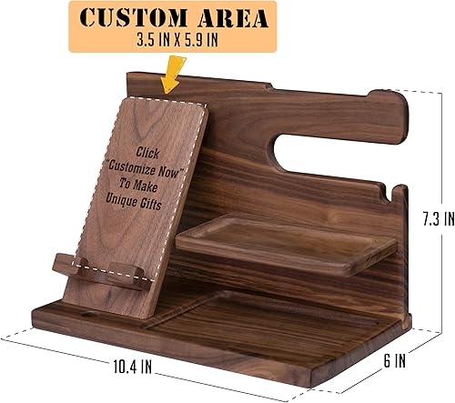 Miniatura 3 de Gooin Global Regalos militares personalizados para el Día del Veterano para hombres que lo tienen todo. Organizadores de escritorio de madera