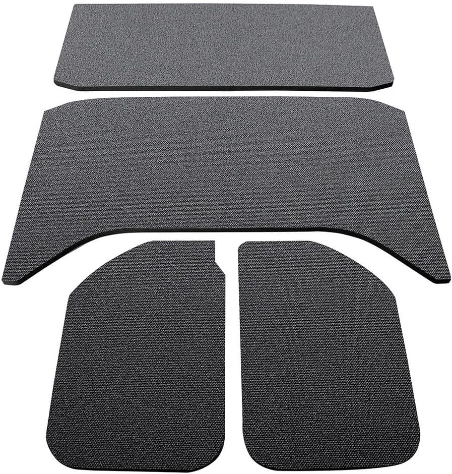 050137 Boom Mat Black Sound Deadening Headliner Compatible with 4-Door Jeep Wrangler JK (2011-2018)