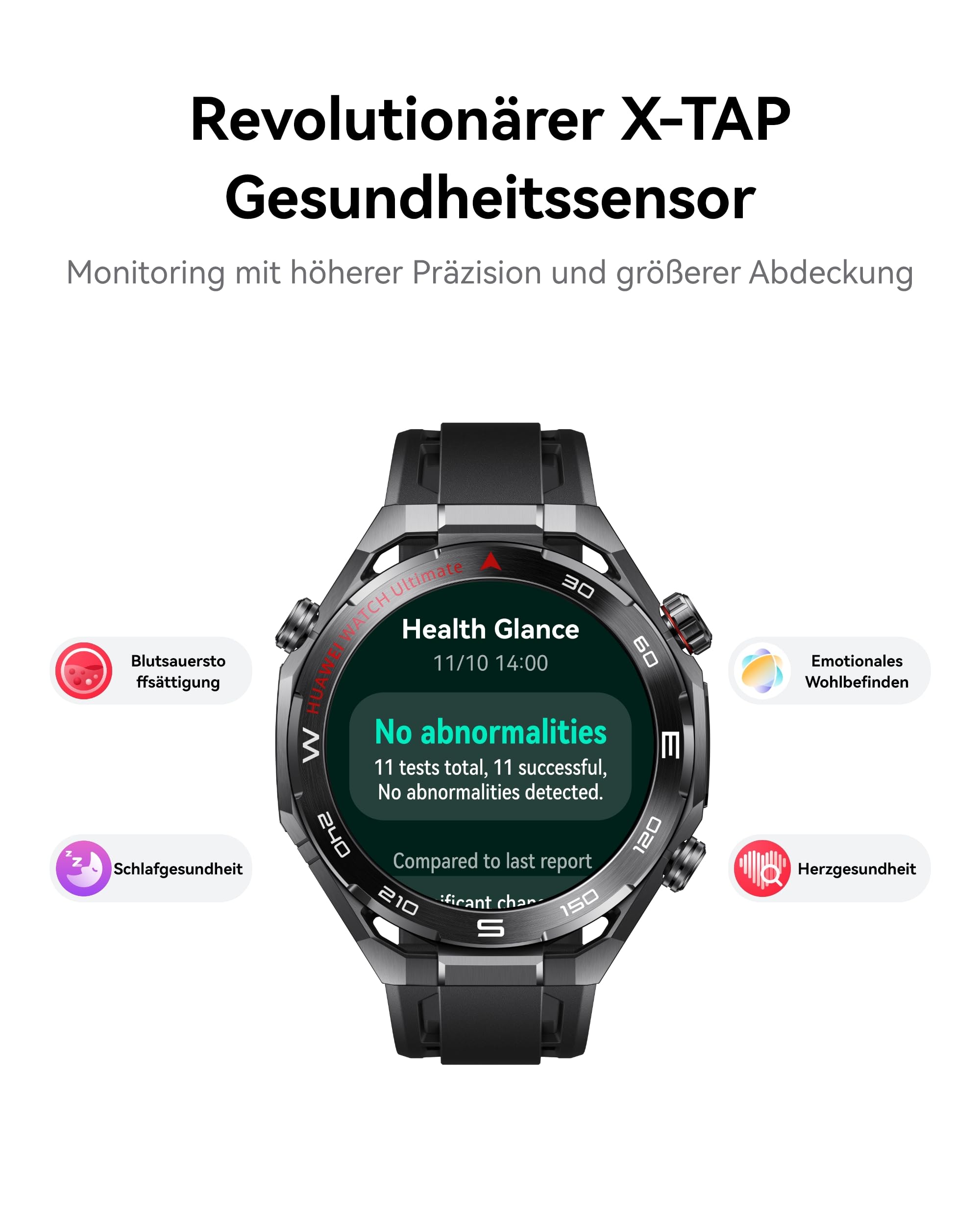 HUAWEI Watch Ultimate 2 Smartwatch, Grün | Profi-Golf, 150m Tauchen, Sonar-Unterwasserkommunikation, X-TAP, eSIM-Anrufe ohne Handy, Dual-GPS, für iOS/Android