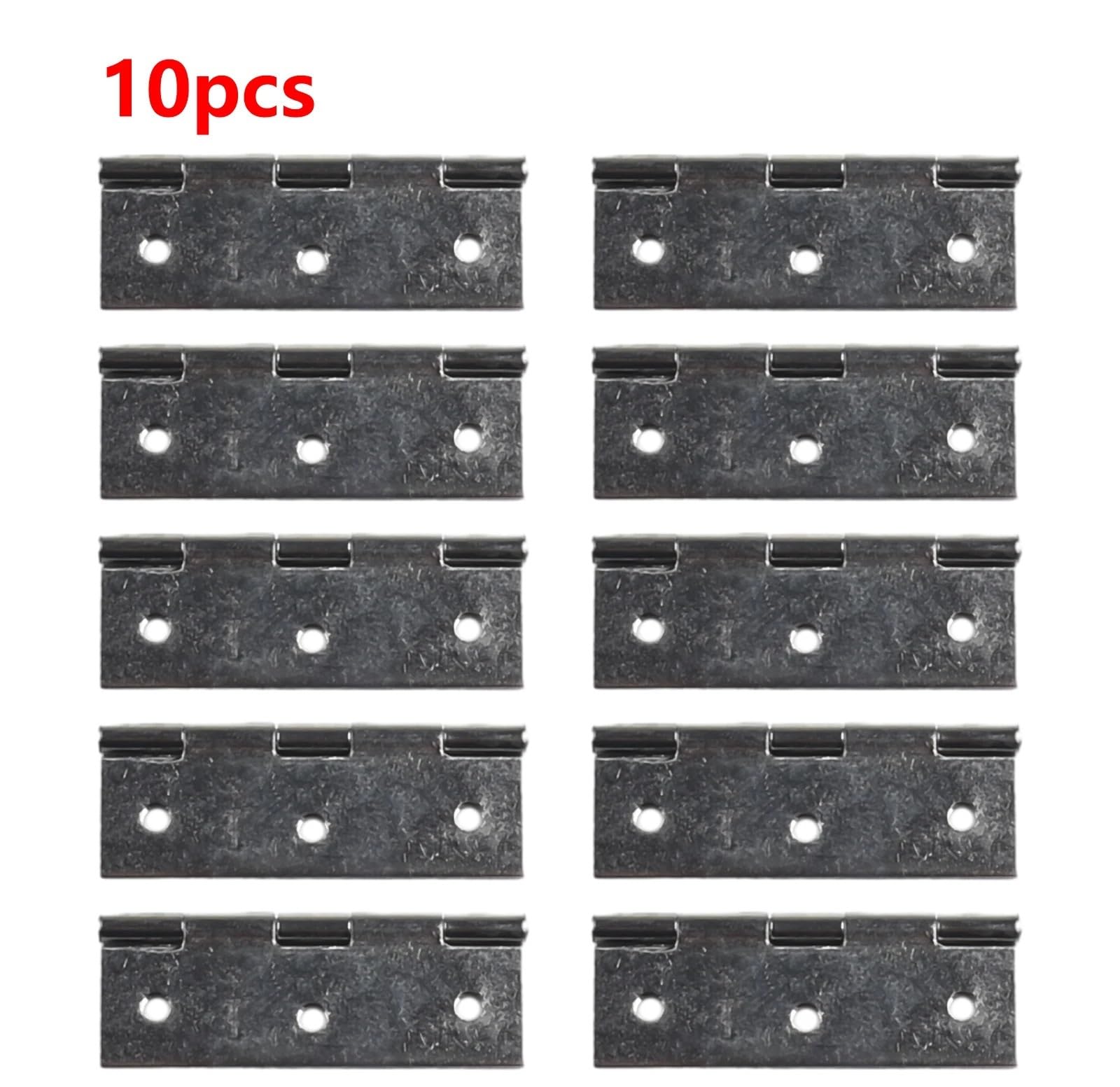 10 PCS 3 pollici Cerniera for porta Cerniere piatte in acciaio inossidabile for armadietti for finestre Connettore for Libreria Scatola di legno Mobili-Hardware