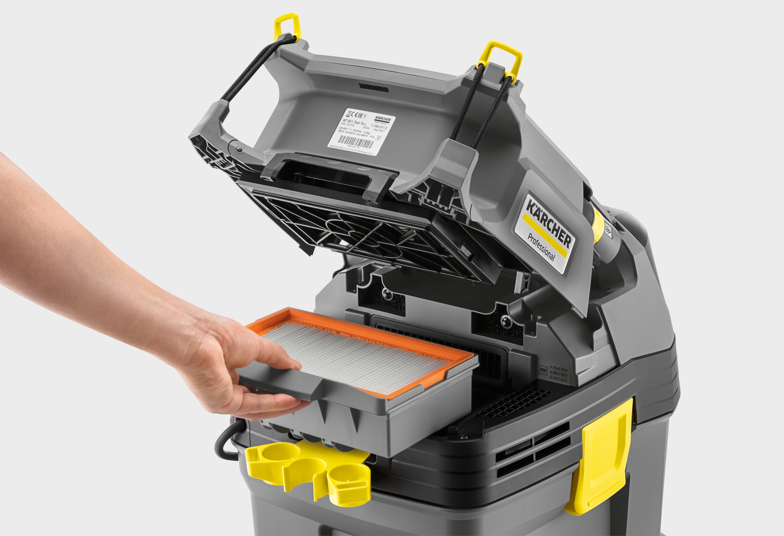 Kärcher NT 30/1 Tact Te L 1380W - Aspiradora (1380 W, 220-240, 50-60, 30 L, De plástico, 69 dB)