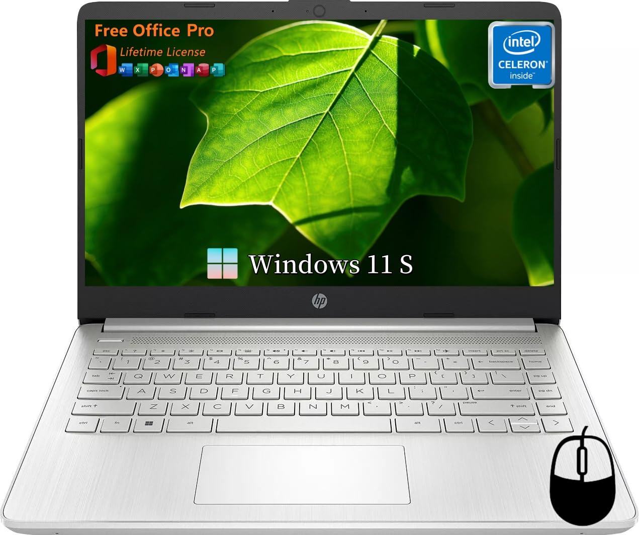 Amazon.co.jp: HP 14インチ超軽量ノートパソコン、Intel Celeron N4120