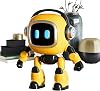 AI Robot – Intelligent Learning Companion, Interactive Intelligent Toy | Voice Controlled Educational Desktop Robot with Dialogue Games Stories Knowledge Questions and Answers Supported
