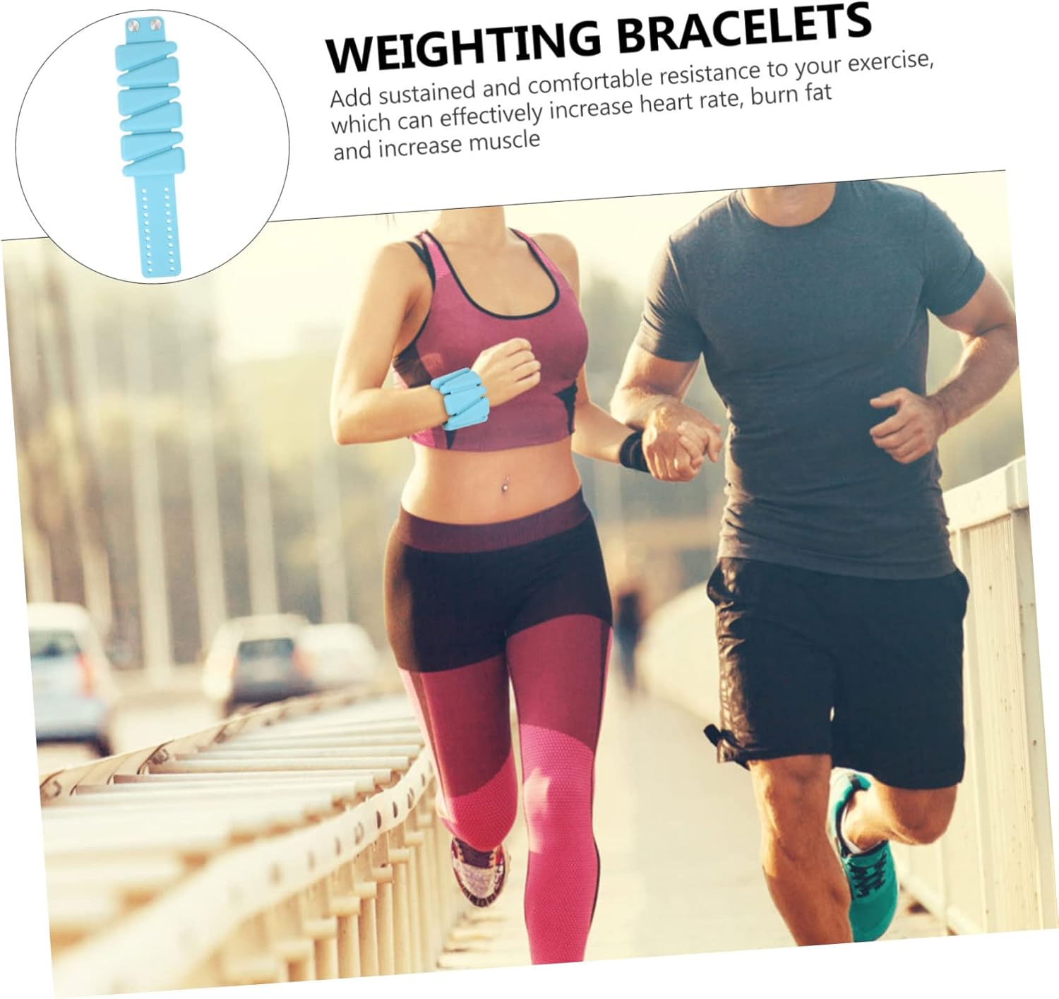 Kisangel 1 Pair Weight-bearing Silicone Wrist Ankle Weight Belt Ankle Weight Ring Wrist Wrap Weights Silicone Bracelet Silicone Wristbands Silicone Bracelets Durable Wrist Weight Fitness