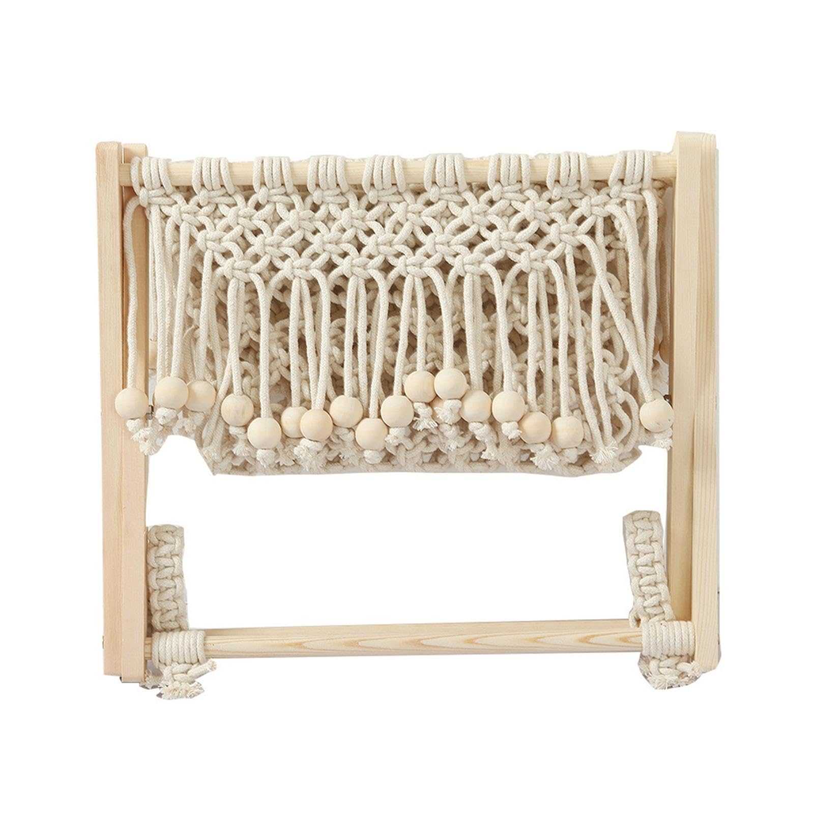Macrame Magazine Rack Magazine Record Storage for Nursery Home Office|Home Decoration Items for Living Room Durable Home Garden Tool Kit for Soil Cultivator-picture-20
