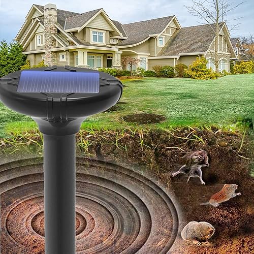 Miniatura 4 de Repelente de serpientes solar ultrasónico, repelente de serpientes para exteriores, repelente solar de serpientes para exteriores, repelente de