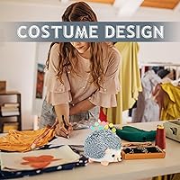 Vista 7 de Fteven - Kit de alfileres de cabeza plana con pincel de erizo, gran alfiletero con caja de almacenamiento transparente y alfileres para acolchado