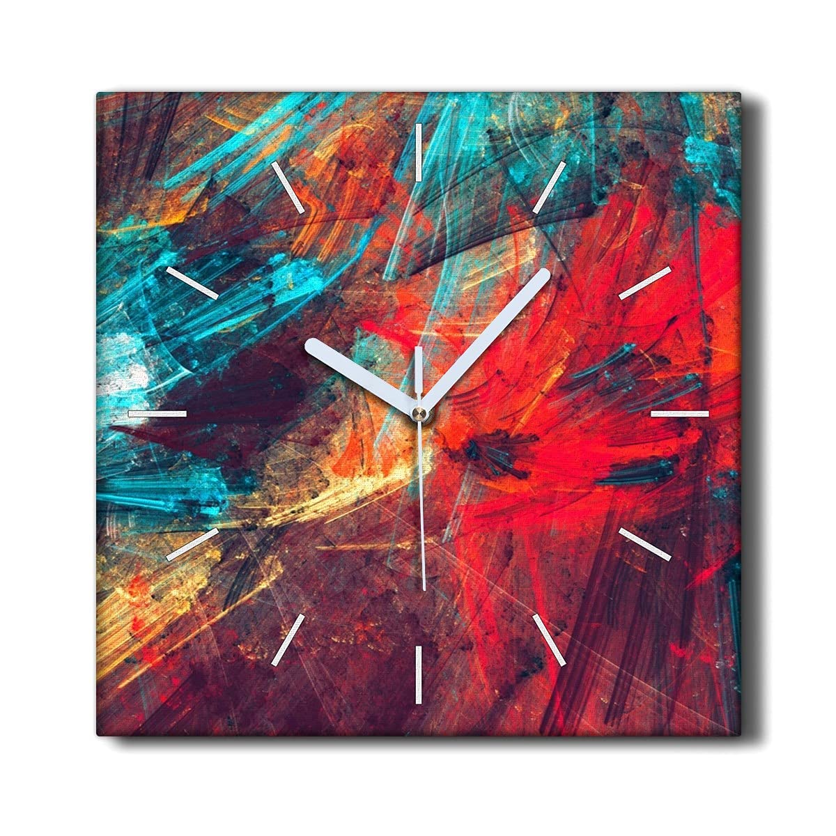 Horloge sans tic-tac 30x30cm Coloray pour rompre le silence du salon avec des lumières colorées