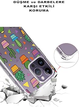 PrintiFy Samsung Galaxy S21 FE Uyumlu Water Color 4 Baskılı Şeffaf Köşe Korumalı Antişok Kılıf