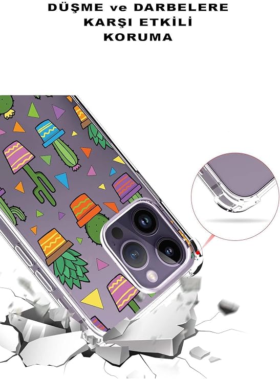 PrintiFy Samsung Galaxy S21 FE Uyumlu Water Color 4 Baskılı Şeffaf Köşe Korumalı Antişok Kılıf