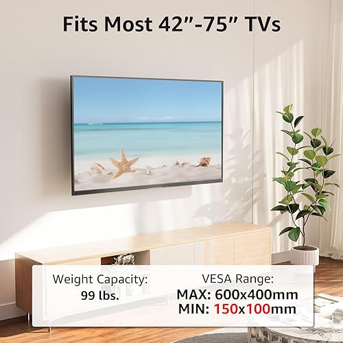 Miniatura 7 de MOUNTUP MU0076 - Soporte de pared de esquina para la mayoría de televisores de 42 a 75 pulgadas con extensión de 32 pulgadas de largo, soporte de TV