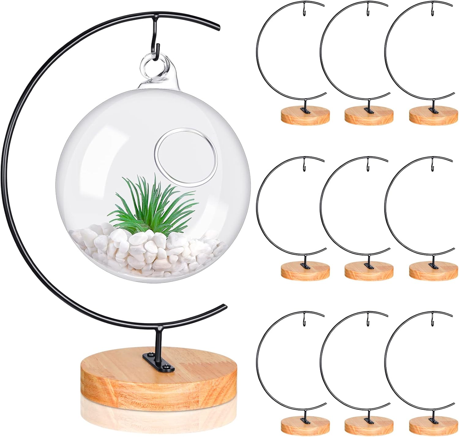 Tatuo 10 Pcs Ornament Display Stand Holder Metal Stand