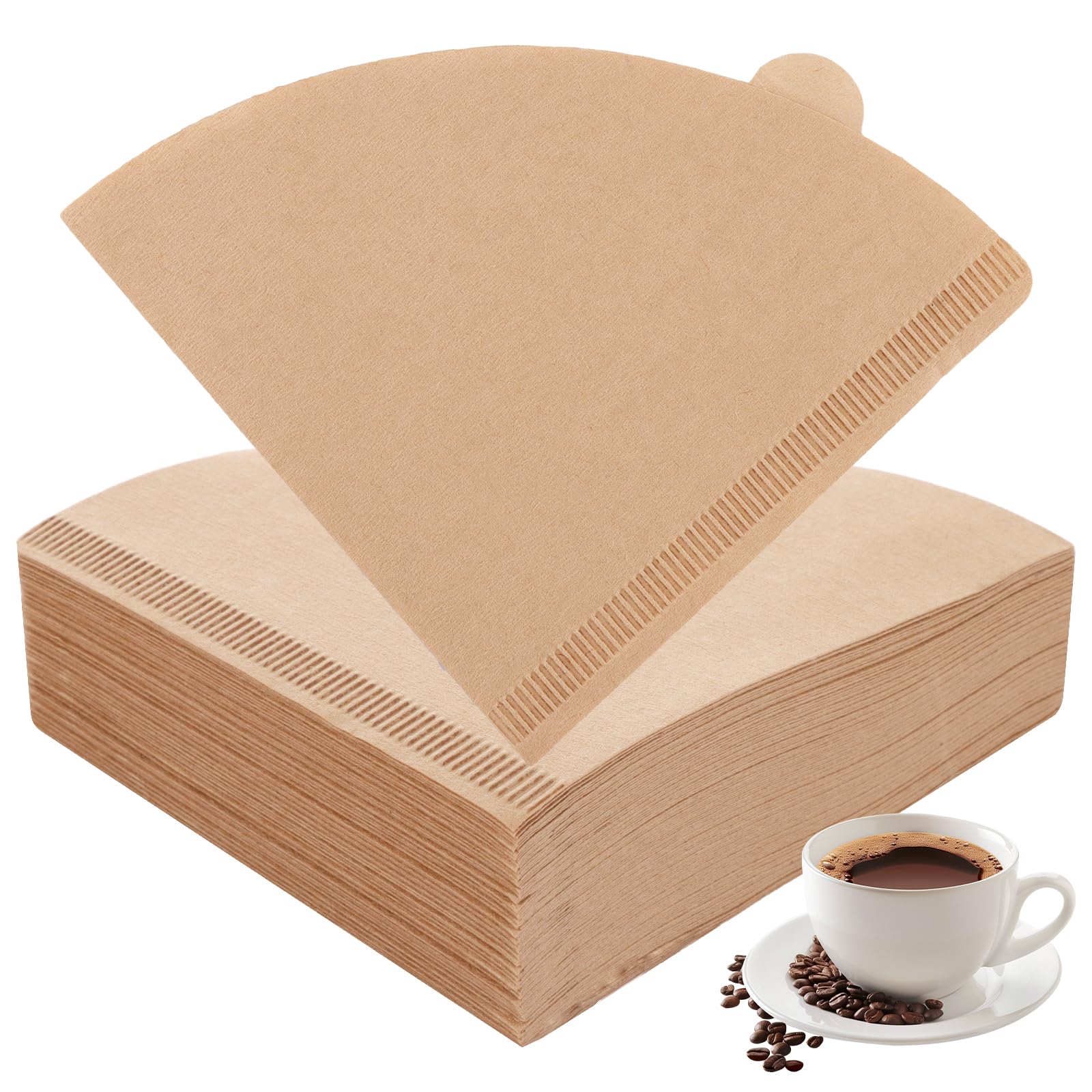ASelected 200Pcs Coffee Filters Papers Compatible with Size 01 Unbleached Cone Paper Filters for Pour Over and Drip Coffee Maker (1-2 Cups)