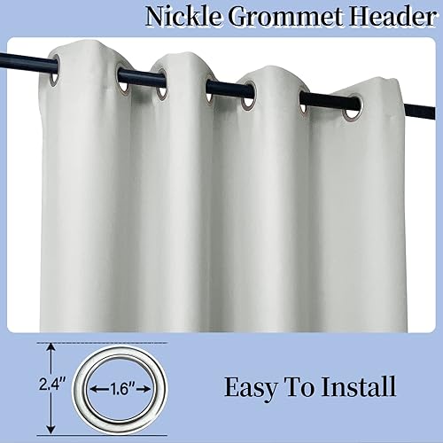 Miniatura 3 de Cortinas opacas extralargas de 138 pulgadas, cortinas de protección de privacidad, cortinas de reducción de ruido, cortinas con ojales para techo