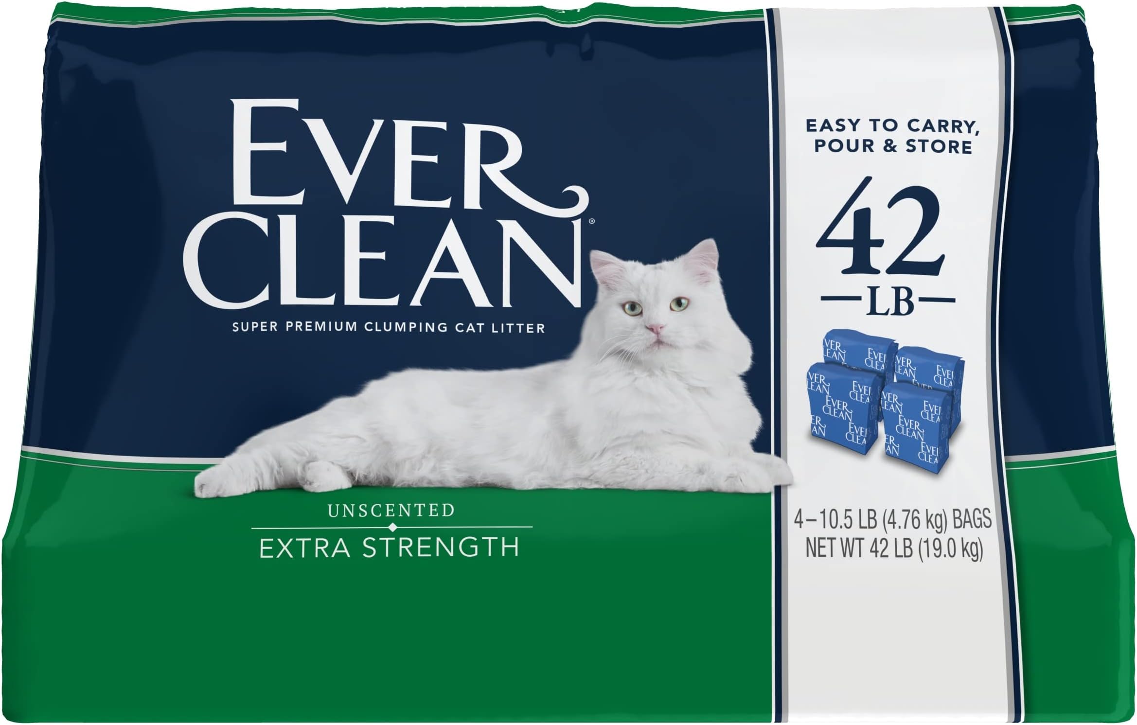 Ever Clean Extra Strength Clumping Cat Litter, Unscented