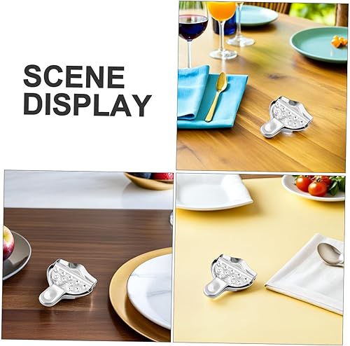 Miniatura 4 de NUOBESTY Exprimidor manual de limón de acero inoxidable resistente, exprimidor de cítricos, extractor de frutas portátil para jugo fresco de