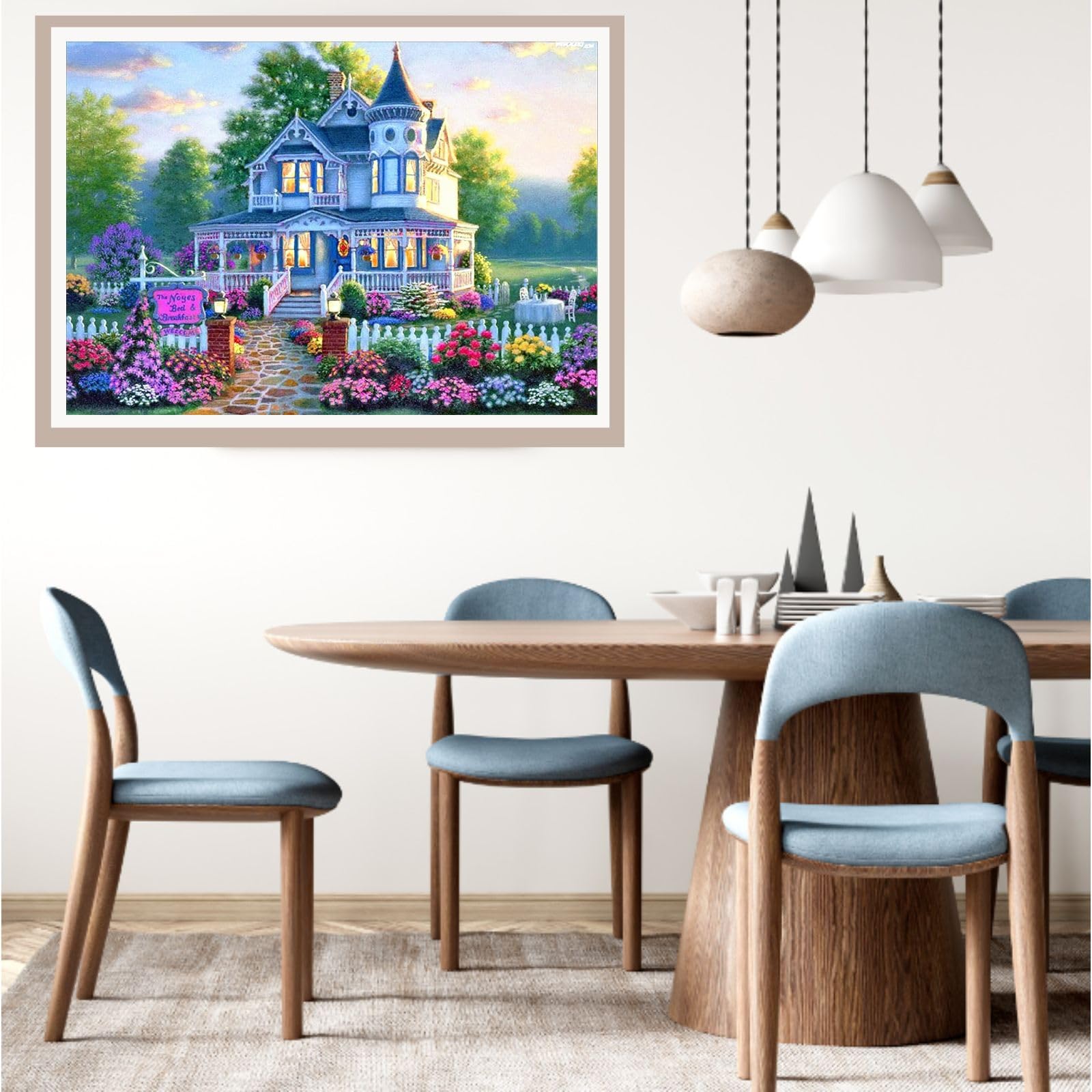 DOUKOYEE 5D Diamond Painting Adulte, Fleurs Animaux Chats