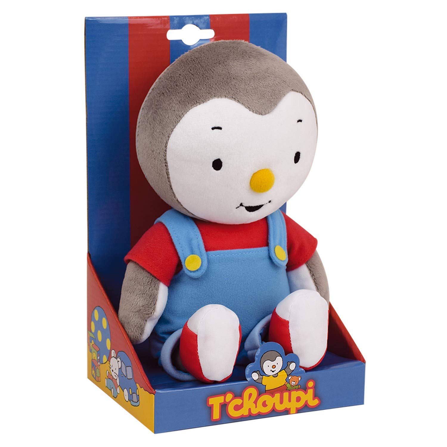 JEMINI | Peluche T'CHOUPI | 30 Cm | Finition Douce | Licence Officielle | Jouets D'Éveil Premier Age | Doudou Bébé Enfants | Lavable en Machine | Idée Cadeau Enfant Dès la Naissance | 021975