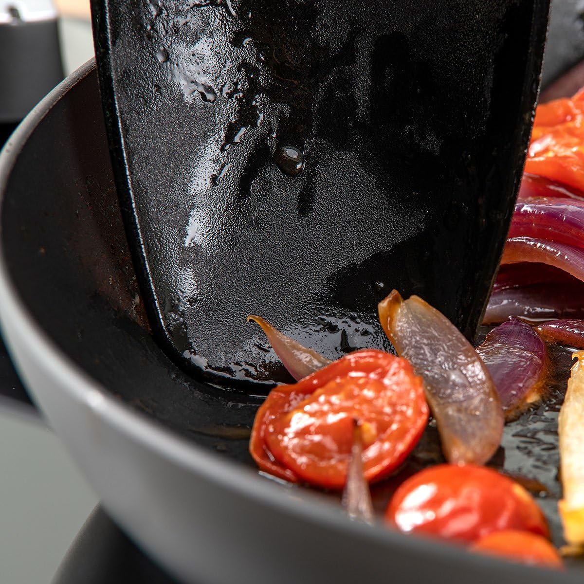 FACKELMANN 25448 Serving Spoon 2K, Plastic, Gray