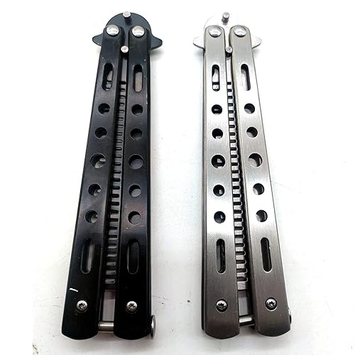 Miniatura 3 de WANLIAN Hermoso peine, hermoso peine de acero inoxidable plegable, herramientas de peinado para uso deportivo al aire libre (negro y blanco)