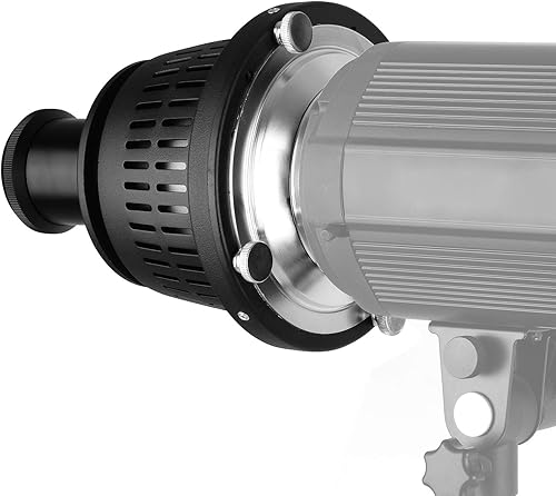 Miniatura 3 de Andoer Bowens Optical Snoot Conical Focalize Condensador Art Efectos especiales Cilindro de luz con 16 tarjetas gráficas, 8 filtros de color,