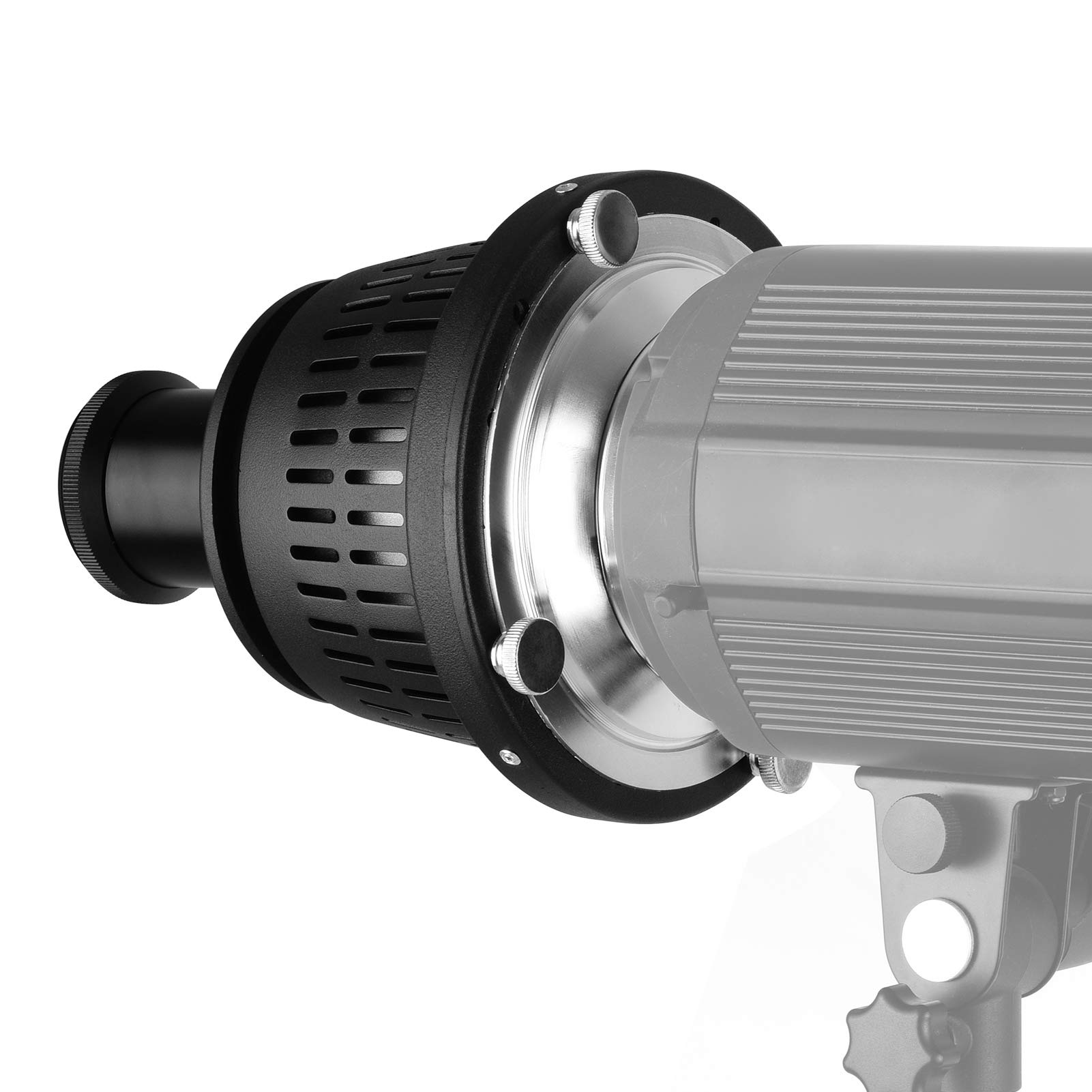Snoot Optyczny z Mocowaniem, Kondensacyjna o Stożkowym Ogniskowaniu z 16 Kartami Graficznymi i 8 Filtrami Kolorowymi, do Portretowej Fotografii ślubnej Noworodków