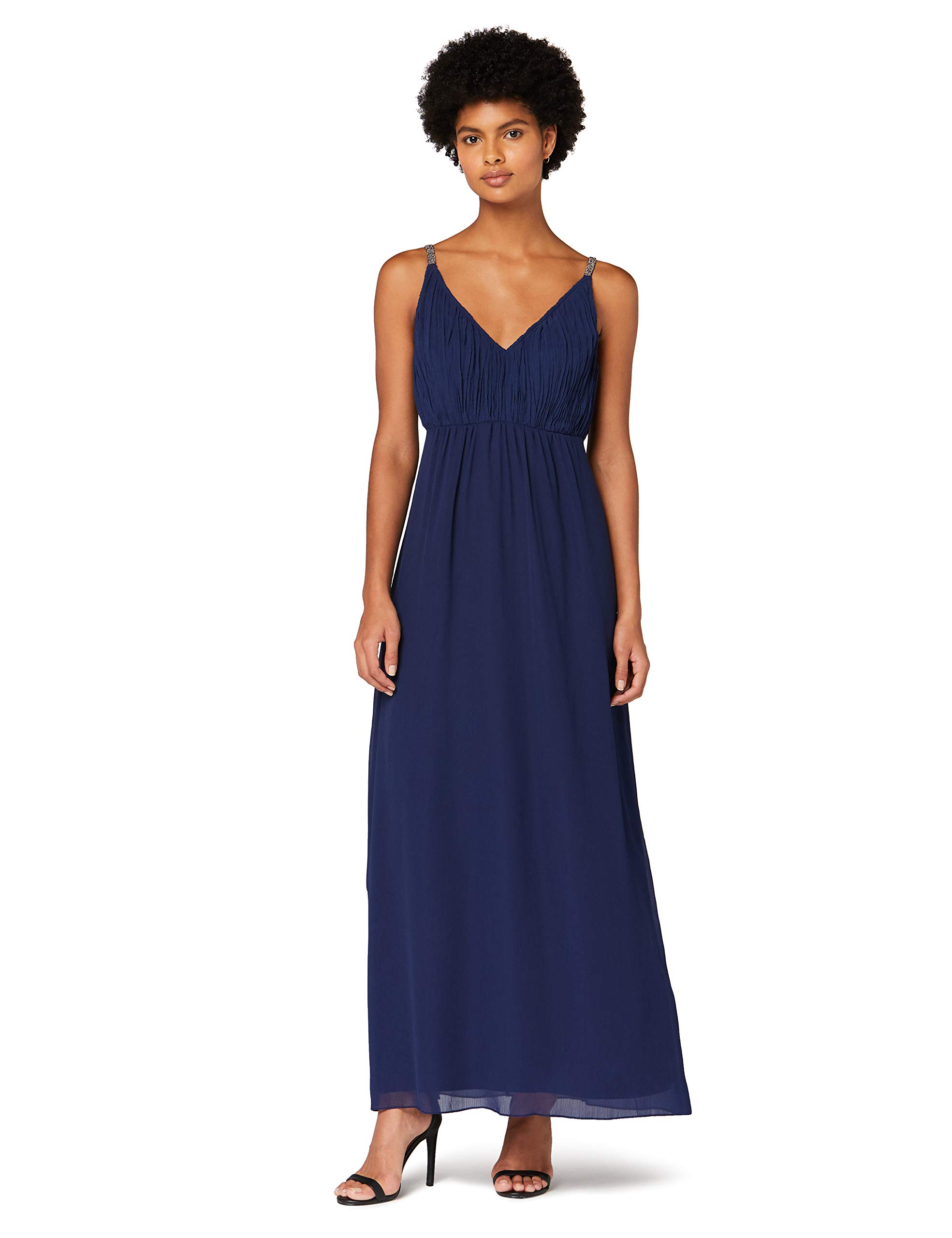 Amazon Brand - TRUTH & FABLE Women's Maxi Chiffon Boho Dress