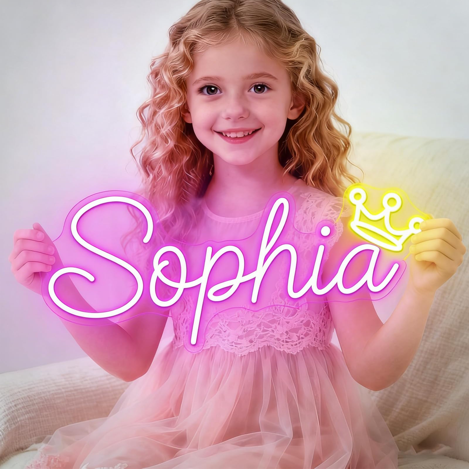 Custom Neon Sign, Personalized Neon Lights Dimmerable for Wedding Birthday Party Bar Coffee Game Room Bedroom Business Name Logo Custom LED Sign for Wall Decor (Optional 8" to 48")