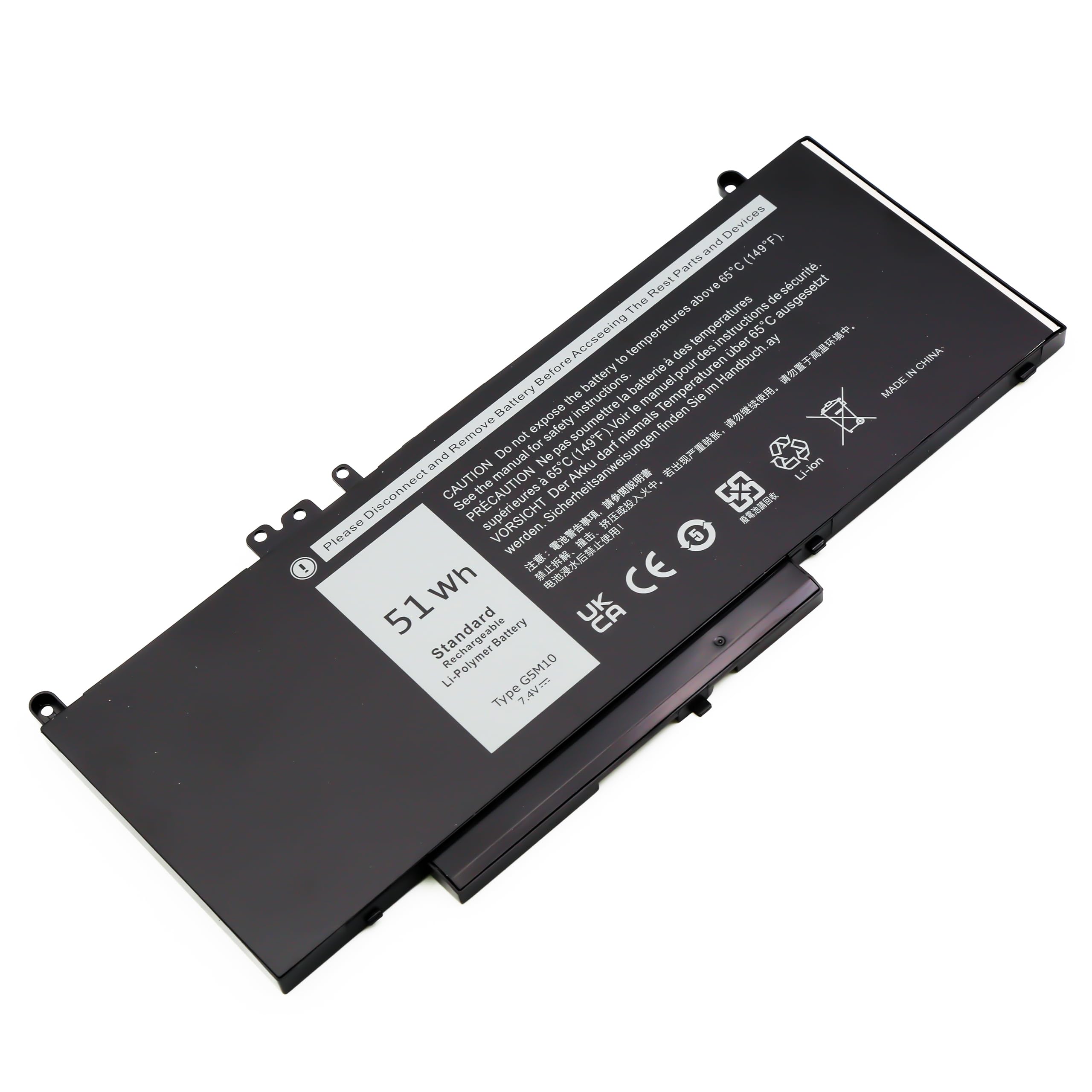 BLESYS G5M10 Batteria per Dell Latitude E5450 / E5550 Series Batteria sostitutiva [7.4V 51Wh]
