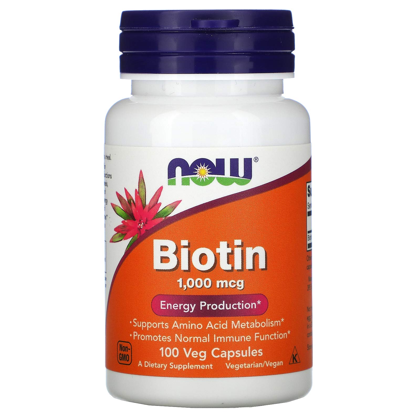 Now Foods Biotin 1000 MCG - 100 Capsules