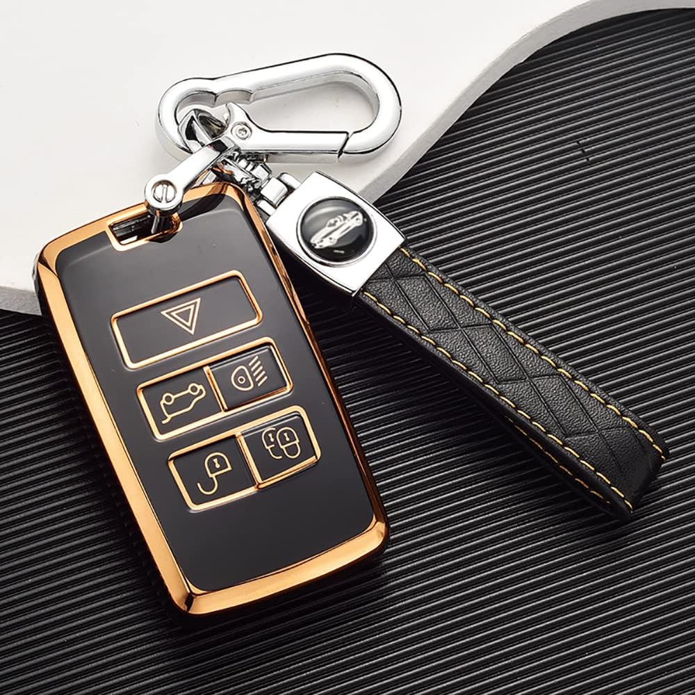 24ct Gold Plated Range Rover Keyring – Fits Evoque, Sport, Velar, Vogue