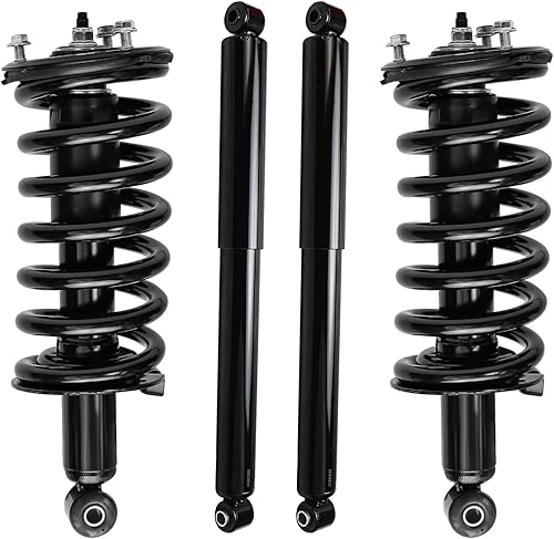 Miniatura 20 de Detroit Axle - Kit de amortiguadores de 4 puntales para Ford Escape 14-19, 2 puntales delanteros con resorte helicoidal 2 amortiguadores traseros