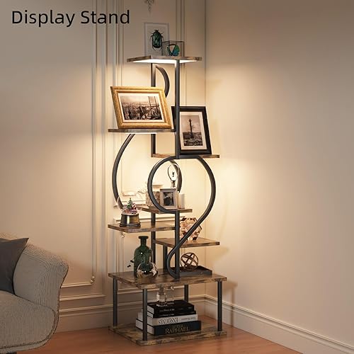 Miniatura 9 de Soporte para plantas de interior con luz de crecimiento, soporte para plantas de interior de 8 niveles, estante de flores para plantas de 58