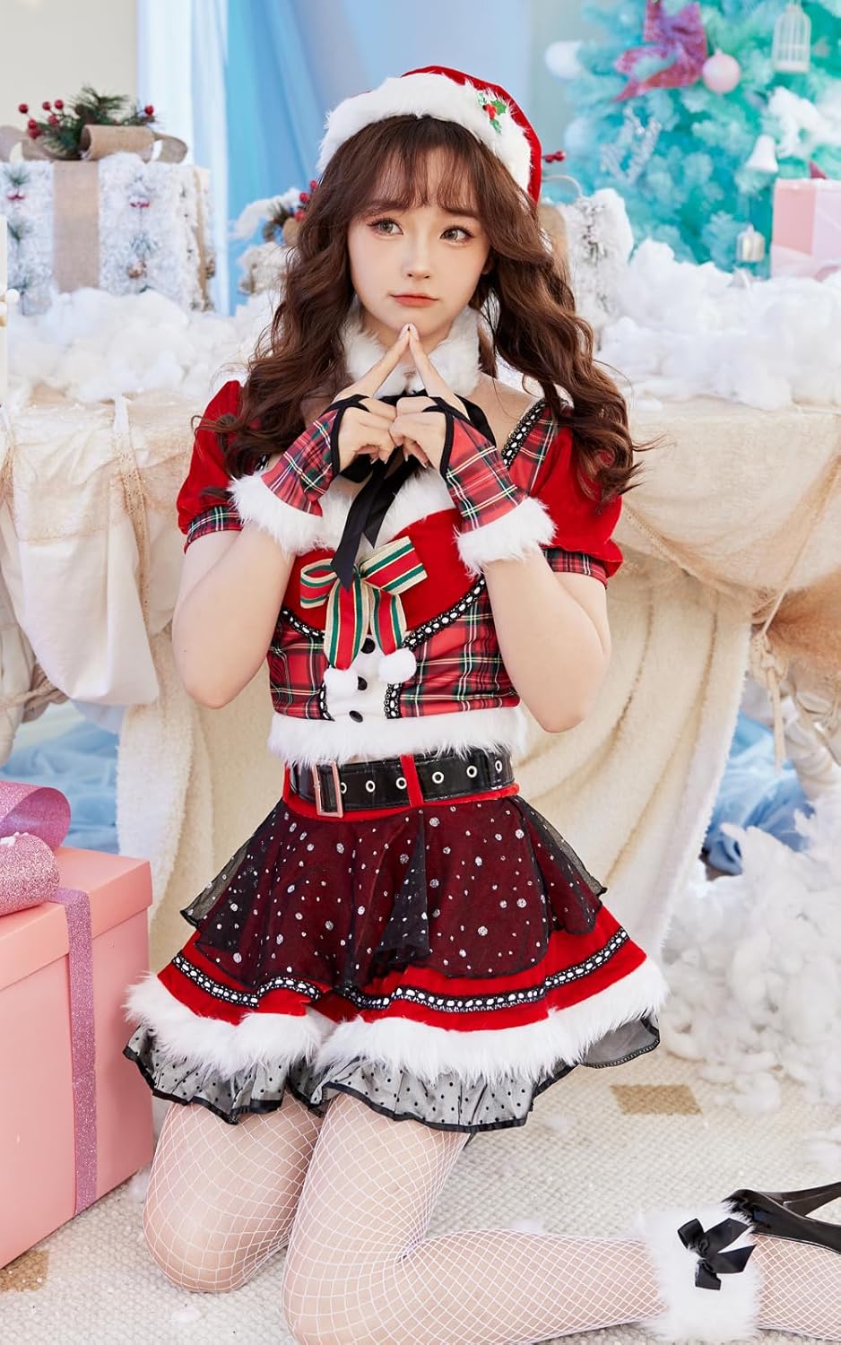 Malymoon マリームーン もこもこハーネスチャイナ 緑 コスプレ衣装