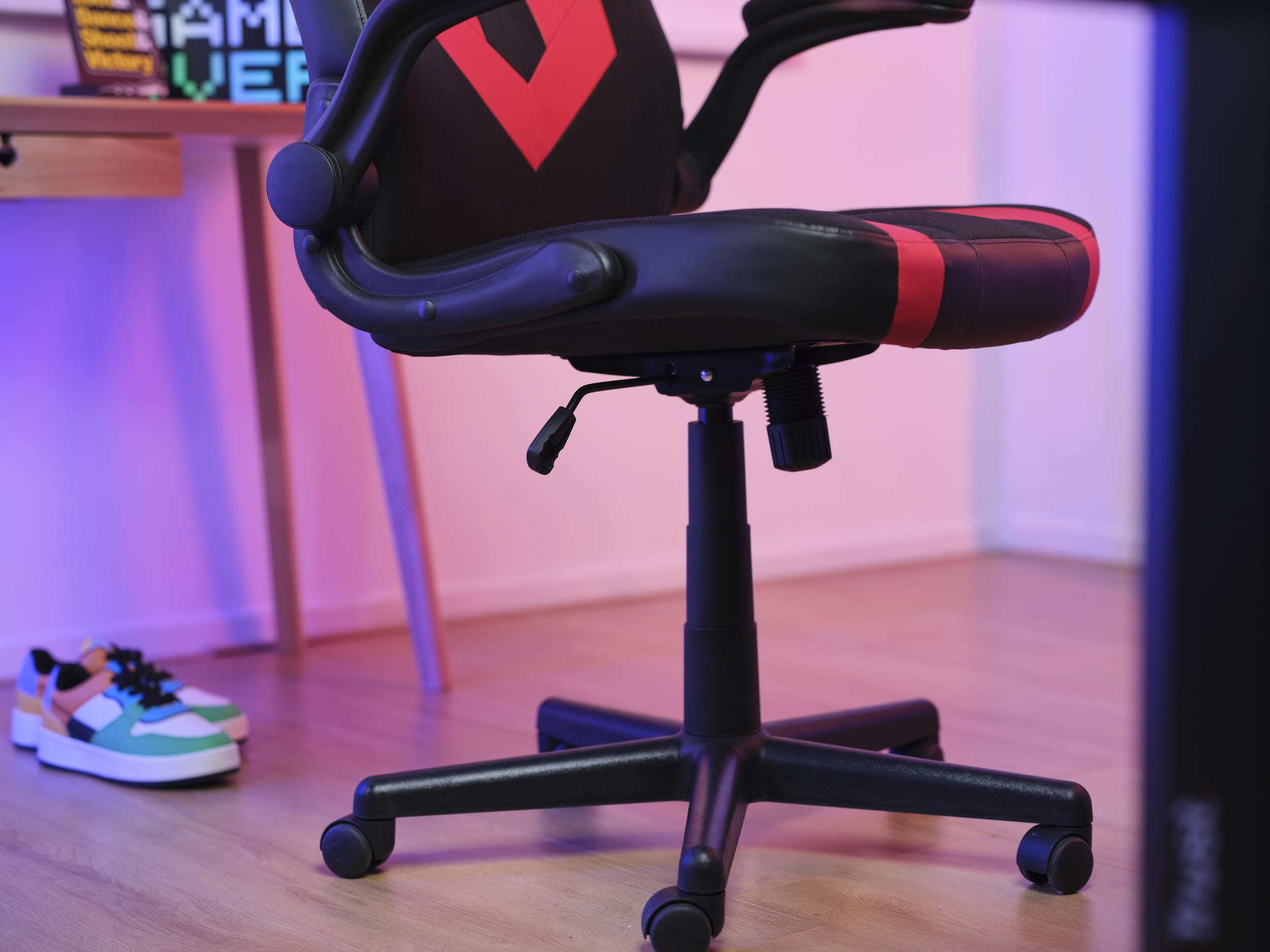 GXTrust Yezz Chaise Gaming avec Accoudoirs Rembourrés, Rouge