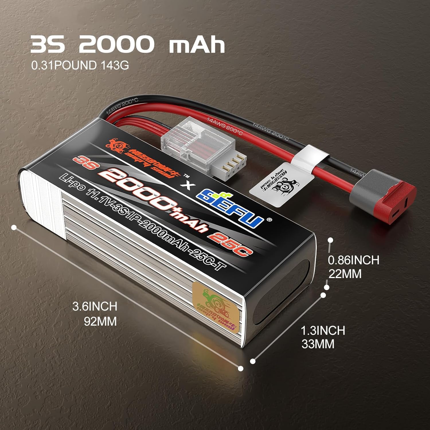 Amazon.co.jp: MJXRC 11.1V 2000mAh 25C ラジコンカー用LIPO