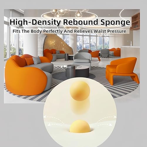 Miniatura 4 de Juego de sofá para sala de estar, con mesas auxiliares, diseño de sofá de nube, sofá modular para sala de estar, marco de madera duradero, comodidad